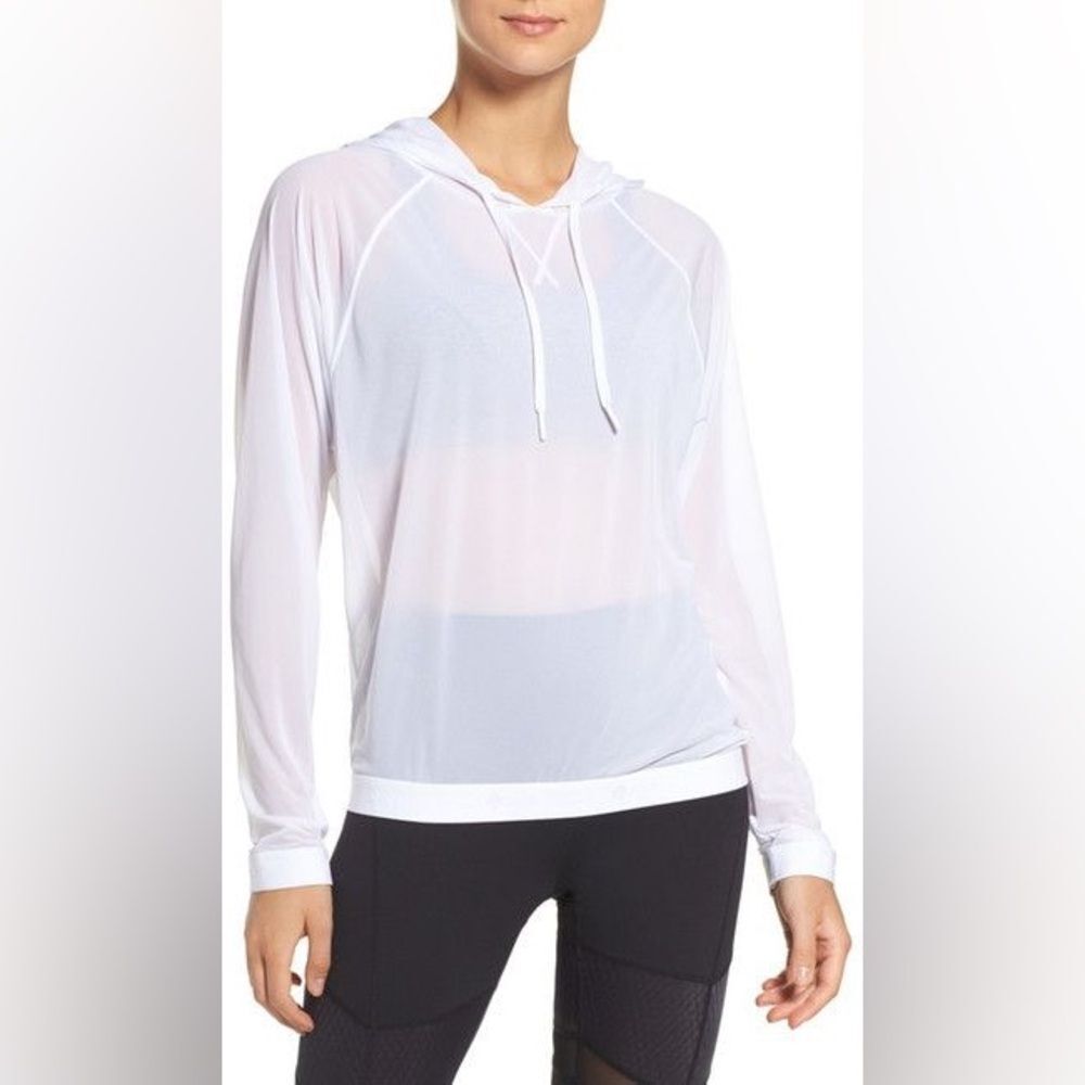 Zella Innovate Sheer Water Repellent Hoodie Size S